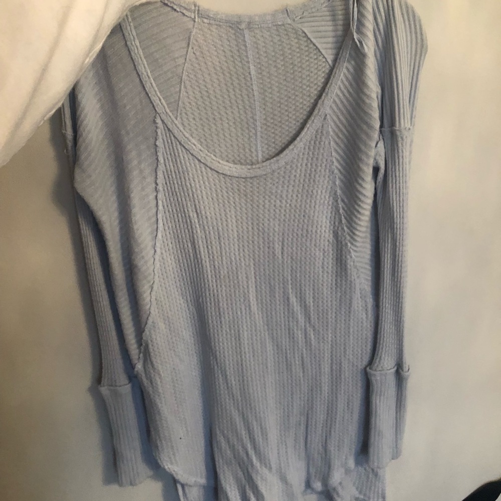 Free people long blue sweater